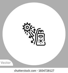 Sun cream icon sign vector,Symbol, logo illustration for web and mobile