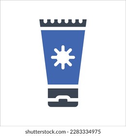 Sun-Creme-Symbol, Vektorgrafik