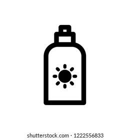 Sun cream icon, vector illustration. Flat design style. vector sun cream  icon illustration isolated on white background, sun cream icon Eps10. sun cream icons graphic design vector symbols.