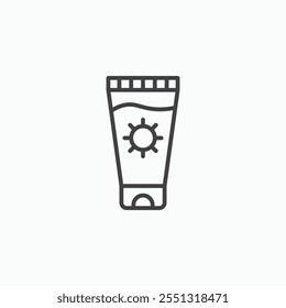 Sun cream icon vector illustration. EPS10