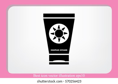 sun cream icon vector illustration eps10.