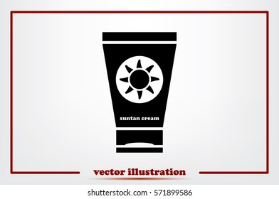 sun cream icon vector illustration eps10.