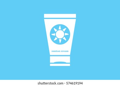 sun cream icon vector illustration.