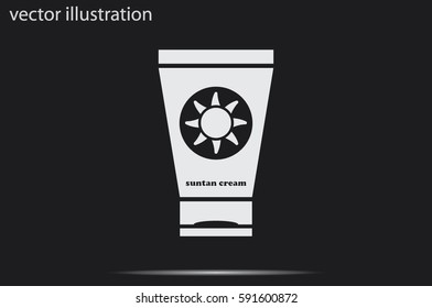 sun cream icon vector illustration eps10.
