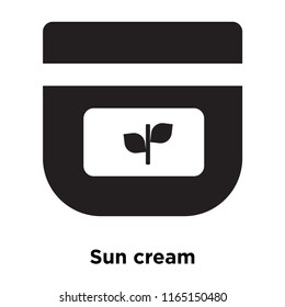 Sun cream icon vector isolated on white background, Sun cream transparent sign , vacation symbols