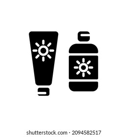 SUN CREAM icon in vector. Logotype
