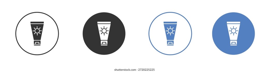 Sun cream icon for web design. pixel perfect flat icons
