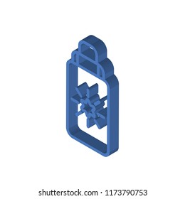 Sun cream isometric left top view 3D icon