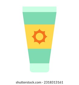 sun cream item summer design illustration