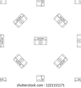 Sun cream pattern seamless vector repeat geometric for any web design