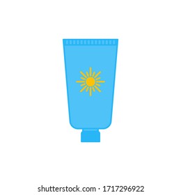 Sun cream vector graphic design illustration
