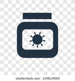 Sun cream vector icon isolated on transparent background, Sun cream transparency logo concept