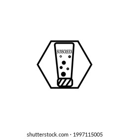 Vektorsymbol von Sonnencreme