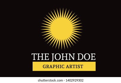 Sun creative logo design can be used as multipurpose