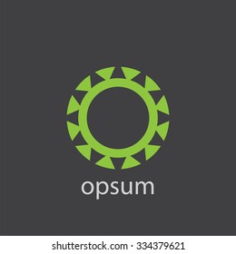 sun cut identity template icon design element