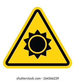 Sun Danger sign