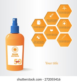 Sun dangers vector illustration