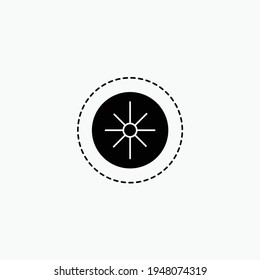 Sun in dark circle illustration .Space moon star astronomy eclipse abstract sun dark abstrak, vector, symbol, logo, icon, sign, Illustration Minimalist.