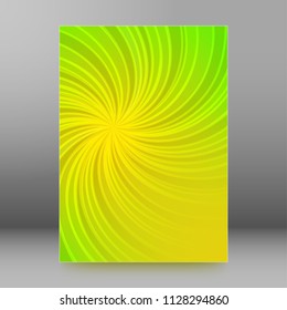 Sun day background with orange yellow rays summer sun light burst. Hot swirl with space for your message. Illustration for design presentation, brochure layout page, cover book & magazine