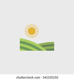 sun day flat icon illustration isolated sign symbol