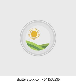 sun day flat icon illustration isolated sign symbol