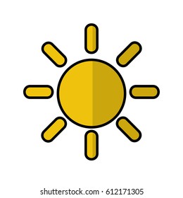 sun day isolated icon vector illustration design