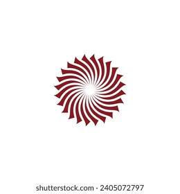 sun, decor geometric symbol simple logo vector