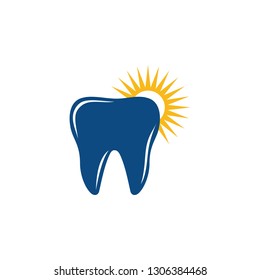 sun dental vector logo