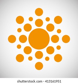 Sun design. abstract icon. summer concept