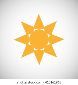 Sun design. abstract icon. summer concept