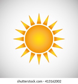 Sun design. abstract icon. summer concept