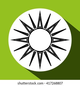 Sun design. abstract icon. summer concept