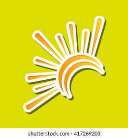 Sun design. abstract icon. summer concept