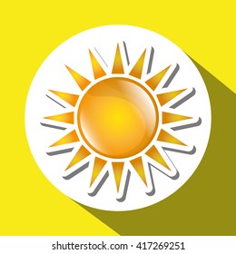 Sun design. abstract icon. summer concept