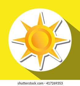 Sun design. abstract icon. summer concept