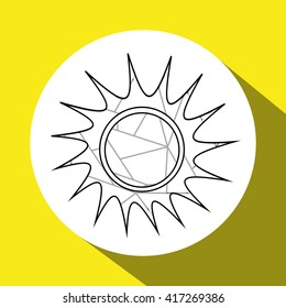 Sun design. abstract icon. summer concept