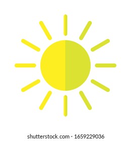sun design icon vector minimalist on a white background