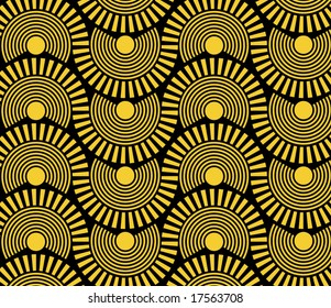 sun disks - seamless pattern