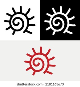 Sun Doodle Light Abstract Logo