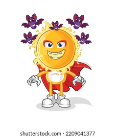 The Sun Dracula Illustration. Character Vector