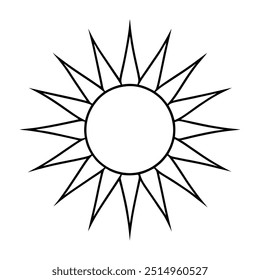 Clipart de Ilustración vectorial de diseño de dibujo solar Eps