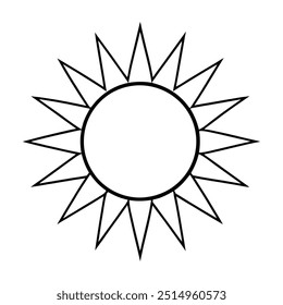 Clipart de Ilustración vectorial de diseño de dibujo solar Eps