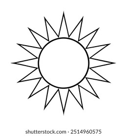 Sun Drawing Design Vector Illustration Clipart Eps