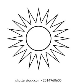 Eps De Clipart De Ilustração De Vetor De Desenho Do Sol