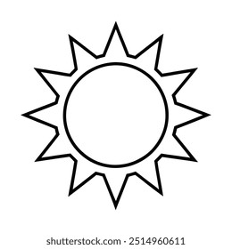 Sun Drawing Design Vector Illustration Clipart Eps