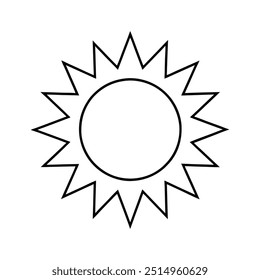 Sun Drawing Design Vector Illustration Clipart Eps