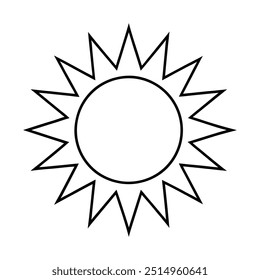 Sun Drawing Design Vector Illustration Clipart Eps