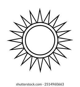 Sun Drawing Design Vector Illustration Clipart Eps