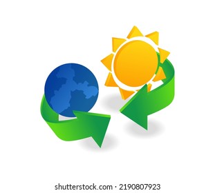 The sun and the earth complement each other