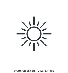 Sun ecology energy solar icon, vector illustration